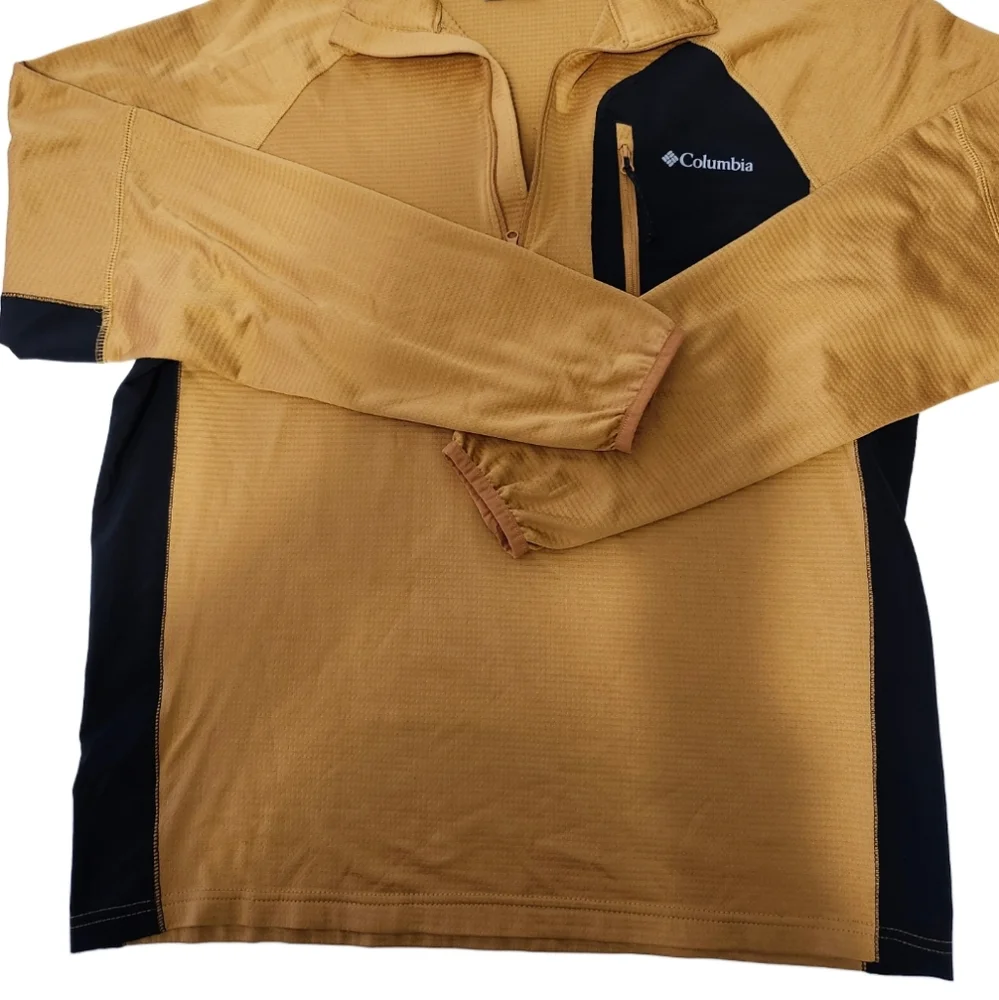 Columbia Men's L Pullover Jacket Yellow & Black